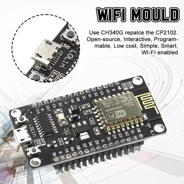 NodeMcu ESP8266 ESP-12E CH340G WIFI Network Development For Arduinon'' Z8H3 J0G1