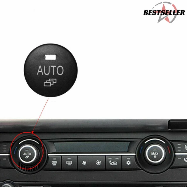 Couvercle Bouton Climatisation Pour BMW Série 5 E60/E61 2003-2010 - Référence 61319250196, Noir, Plastique - Remplacement Simple
