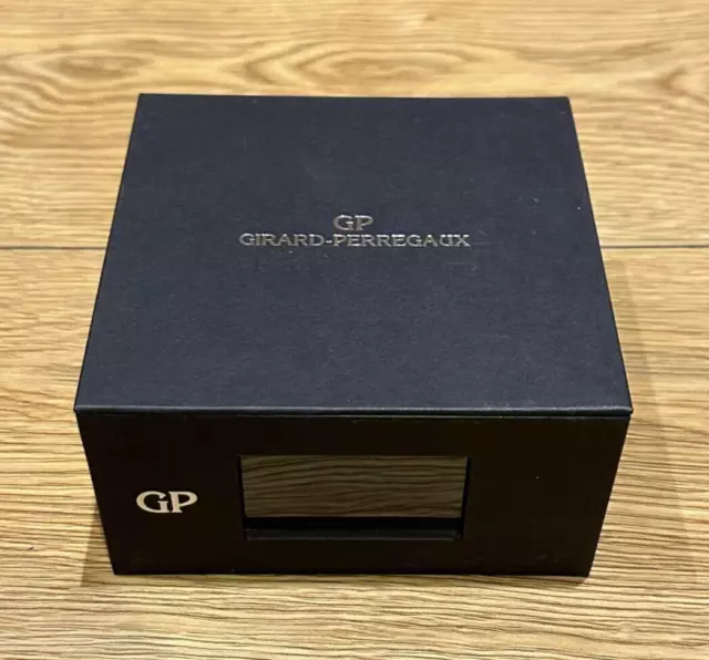 Genuine Original Vintage Rare Girard Perregaux Black Watch Presentation Box Case 3