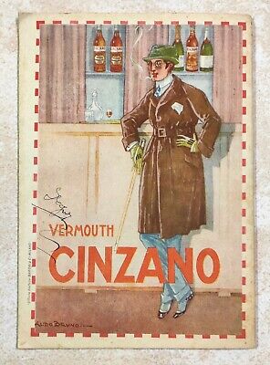 1919 COPERTINA PUBBLICITA' VERMOUTH CINZANO ALDO BRUNO 