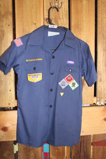 Boy Scouts of America Uniform Youth Shirt Blue Cub Medium