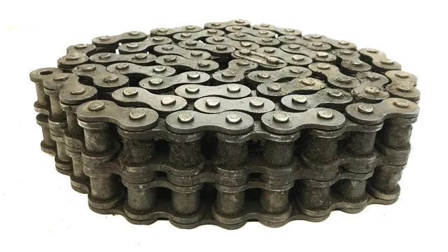 ?Unbranded Double Strand Roller Chain, 6 foot Length, 80-2 USED