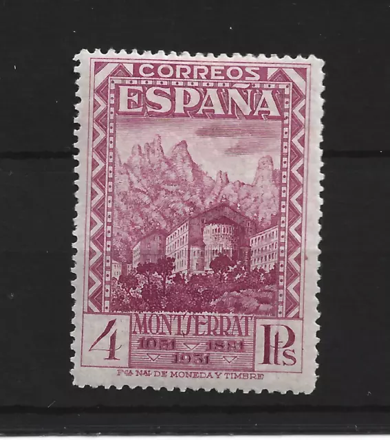 1931 Monserrats   Edifil 647*  Bien Centrados  Lujo  Catalogo 1.100 Por Centraje