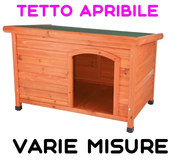 Cuccia In Legno Per Cani Tetto Pari Apribile Trixie→Varie Misure