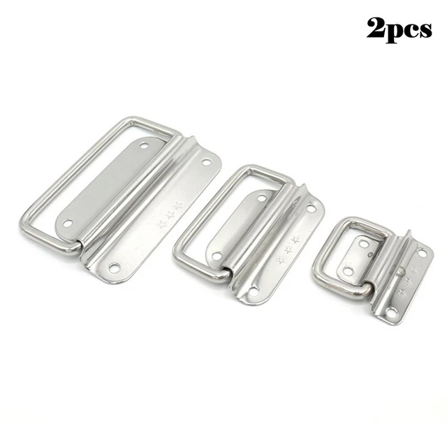 Lot de 2 boutons de tiroir durables en acier inoxydable pour armoires et armoire