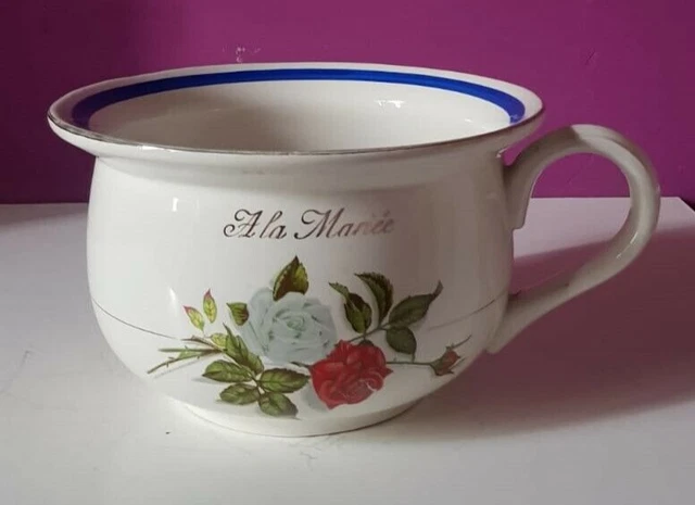 Ancien pot de chambre en céramique