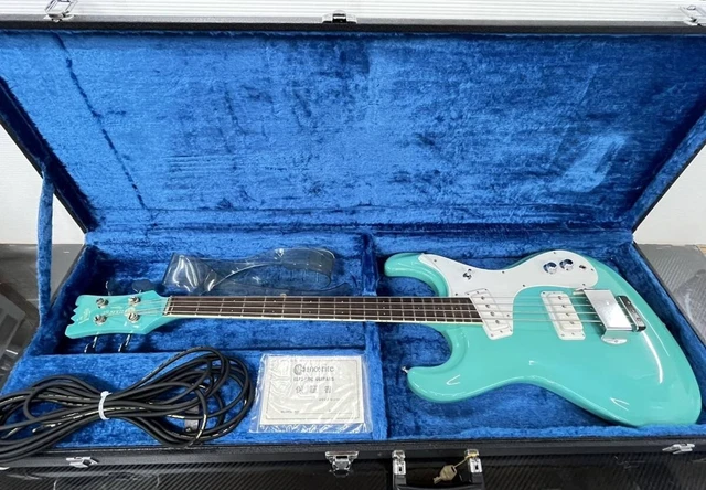Electric Bass Guitar Mosrite The Ventures Kurogumo Seisakusho Model Light Blue Electric Bass Guitar Mosrite The Ventures Kurogumo Seisakusho Model Light Blue