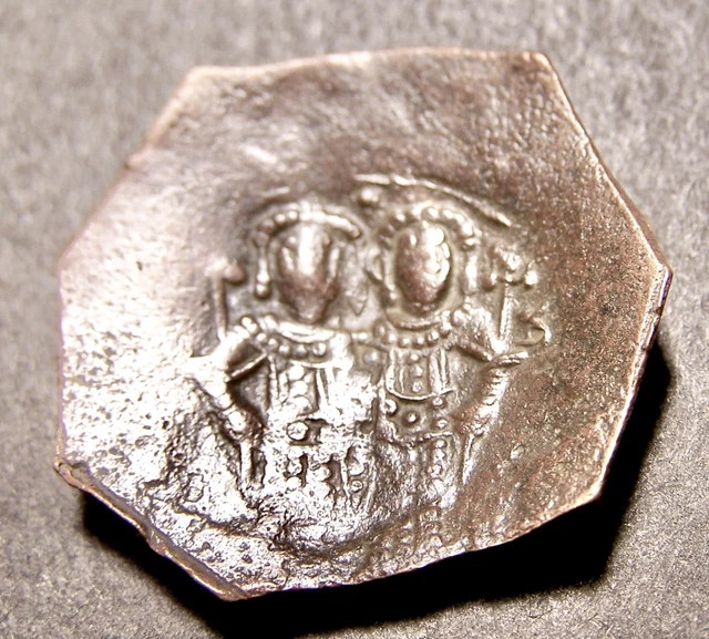 Byzantine Cup Coin, Medieval Crusades, 23-27mm, 12th-14th Cent AD, Trachy