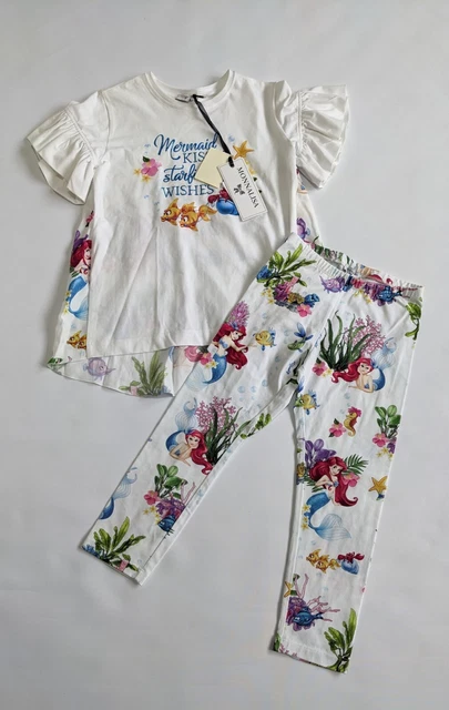 New Monnalisa Mermaid Ariel Girls Outfit Size 9 Years RRP £200+