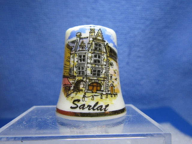 DÉ À COUDRE De Collection En Porcelaine Décoré De Fort Boyard EUR 1,30