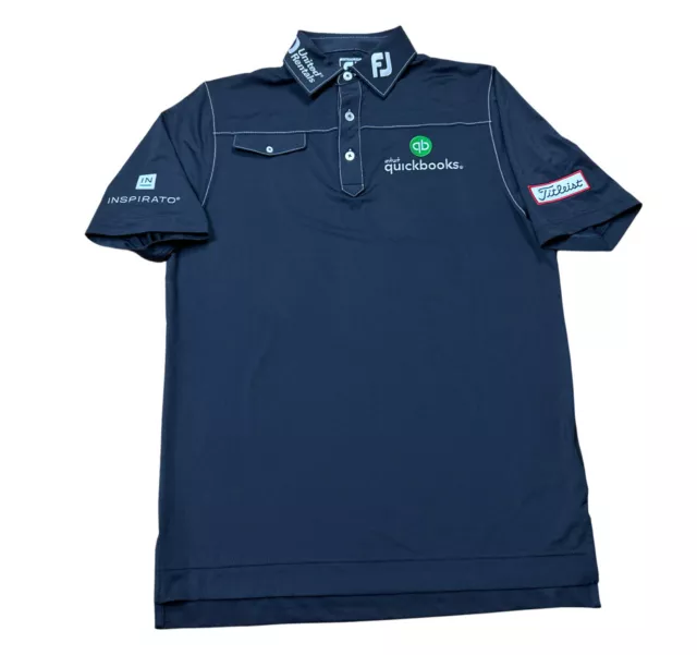 Footjoy Titleist Men’s Black Tour Issued Golf Polo Size Small