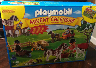 Playmobil 4167 5937 small trolley cart red and yellow pony ranch farm 