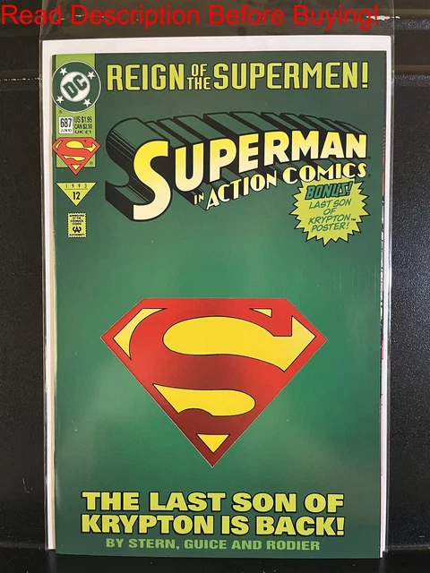 BARGAIN BOOKS ($5 MIN PURCHASE) Action Comics #687 (1993 DC) We Combine Shipping