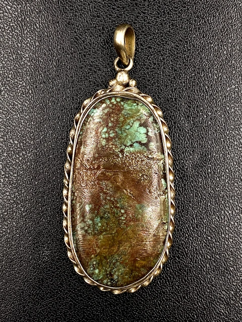 Originale Argento Sterling Turchese Ciondolo