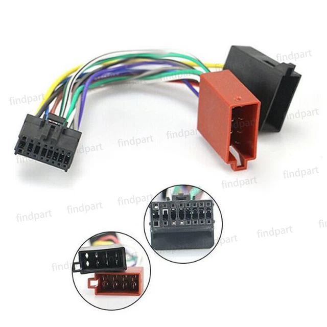 For Old PIONEER 16Pins to ISO Car Radio Stereo Power Harness Adapter Wire Loom
