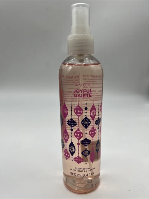 Holiday Avon HTF Joyful Gaiete BODY SPRAY APPLES BLACKBERRIES VANILLA 8.4oz 2017