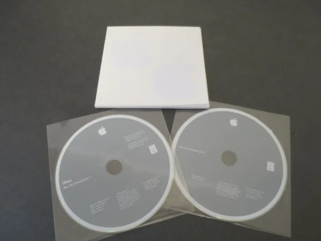 2007 Apple iMac OS X Operating System Installation DVDs Version 10.4.10