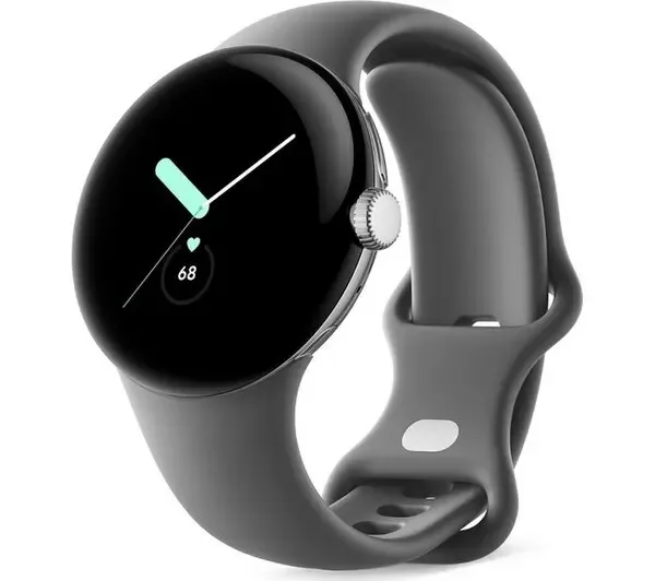 Google Pixel Watch LTE - Stainless Steel with Charcoal Band (Brand New - Sealed)