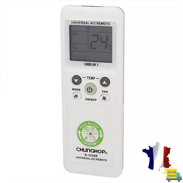 K-1038e 1000 en 1 Universal Air Conditioner A/C Télécommande