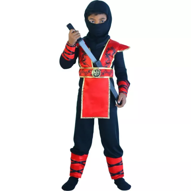 Costume Déguisement Ninja César Gamme Deluxe F809-002 Enfant 5-7 Ans en Boîte