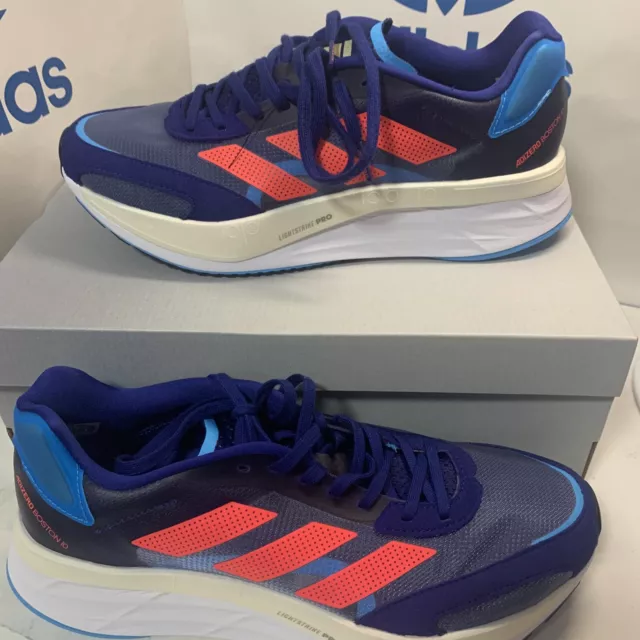 Adidas Adizero Boston 10 Herren Größe UK 8 LAUFSCHUH Art GY0926 Brandneu im Karton