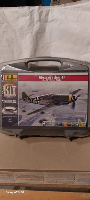COFFRET HELLER 1/72 MESSERSCHMITT BF-109 K4 + Piste