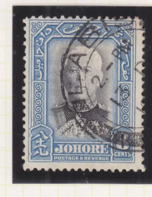 JOHORE, MALAYSIA, 1940 Sultan Sir Ibrahim 50c. Black & Blue, used.