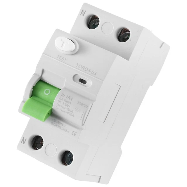 Interruttore DIN Modular 6kA Interruttore RCBO FI+LS 10-25A 30mA - Protezione Da Corto E Dispersione, 1 Polo, Per Quadro Elettrico Rcbo 10A 16A 20A - Foto 9