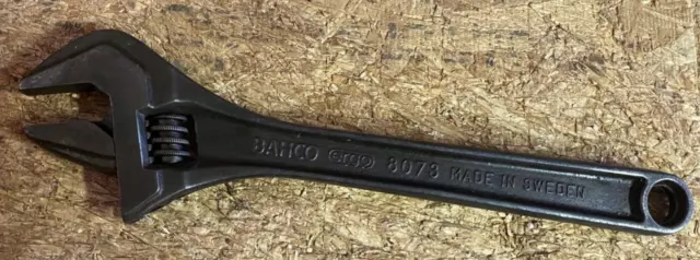 Bahco ergo 8073 Adjustable Spanner Wrench Shifter 12" 300mm Made in Sweden
