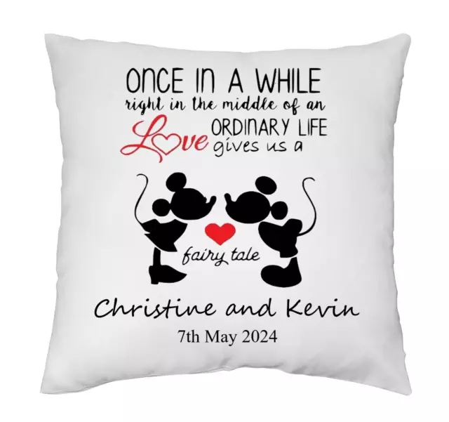 Wedding gift couple gift Anniversary gift personalised cushion cover only