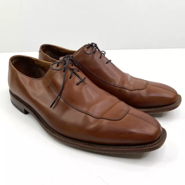 Allen Edmonds Berkeley Mens Size 12 B Brown Leather Split Toe Dress Oxford Shoes