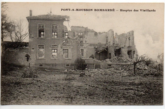 PONT A MOUSSON - Meurthe et Moselle - CPA 54 - Bombardements Hospice