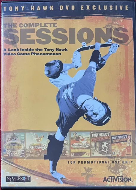 Skate DVD Tony Hawk Skateboarding THE COMPLETE SESSIONS A Look Inside Video Game