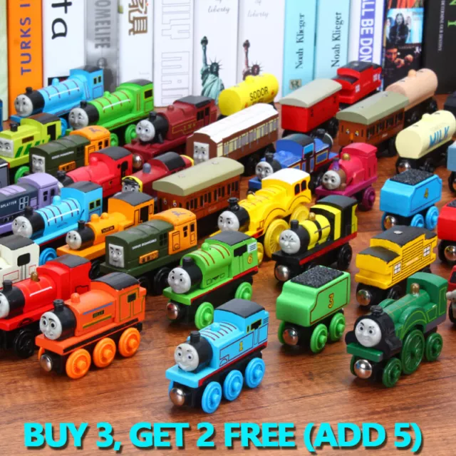 Wooden Trains Track Tank Engines Tender for Thomas-& Friends BRIO COMPATIBLE