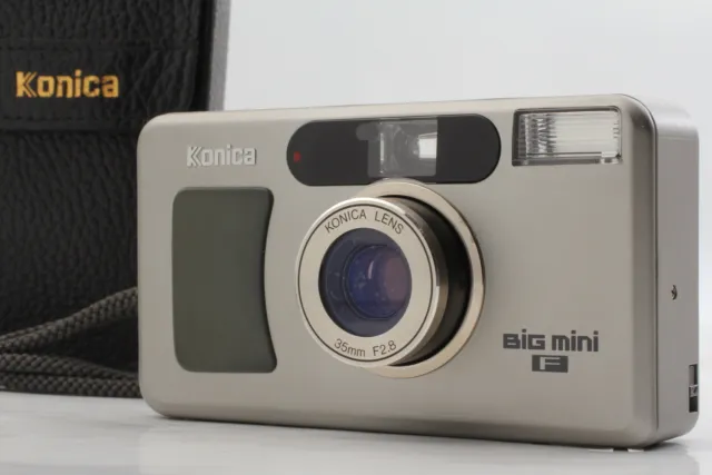 [Exc+5 w/ Case] Konica Big Mini F 35mm 2.8 Point & Shoot Film Camera From JAPAN
