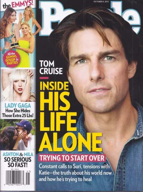 People Magazine Tom Cruise The Emmy's Lady Gaga Ashton Kutcher Mila Kunis 2012 .
