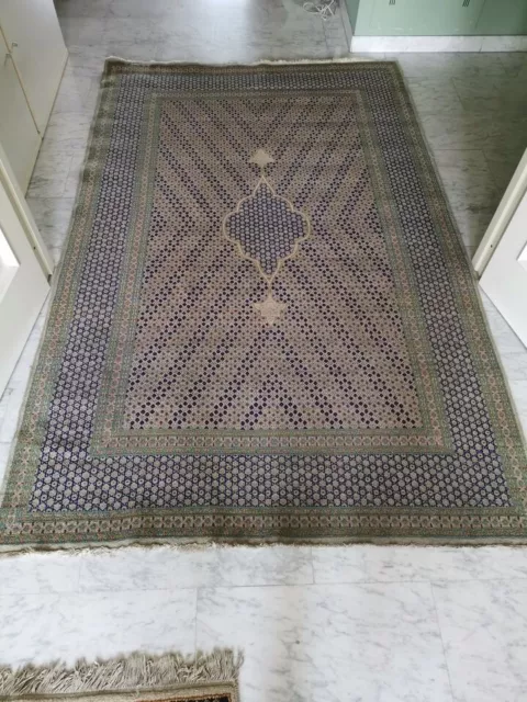 Bellissimo moud persiano originale, 245 x 152 cm, tappeto