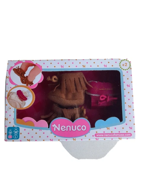 Accessoires +1 paire chaussures +1 paire de chaussons. Poupée  Nenuco de 35 cm