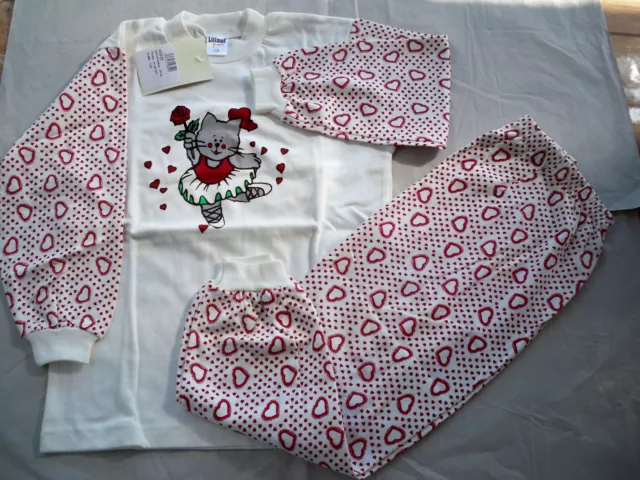 Langarmshirt -+ Langhose  2 teiliges Set - Tanzende Katze Gr 122