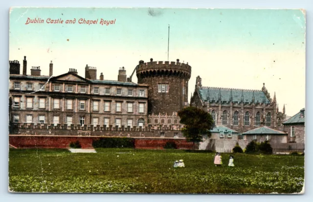 Postcard Dublin Castle Chapel Royal Colour Jv