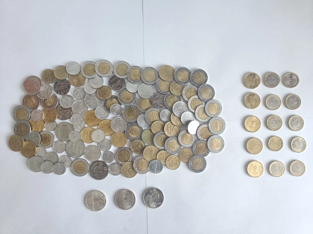 Lotto misto 123 monete San Marino  Lire  3x 500 lire d'argento  Euro
