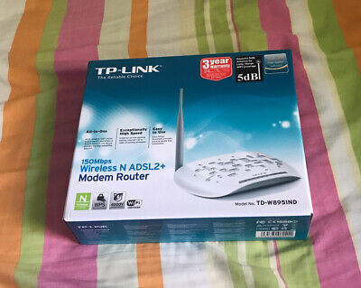 Tp-Link Wireless Wifi Adsl2+ Modem Router 150Mbps Td-W8950N