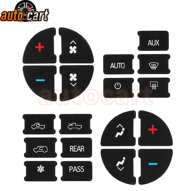 Kit Autocollants Boutons Climatisation GMC Chevrolet Tahoe Yukon – Réparation Tableau De Bord