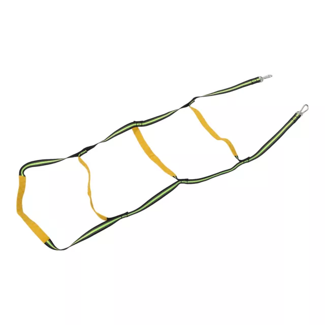 Marine Rope Ladder Boat Rope Ladder Reinforced Foldable Stainless Steel Hooks