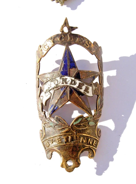 Plaque émaillée Vélo Cycles WONDER – Badge De Tête De Vélo Ancien, France