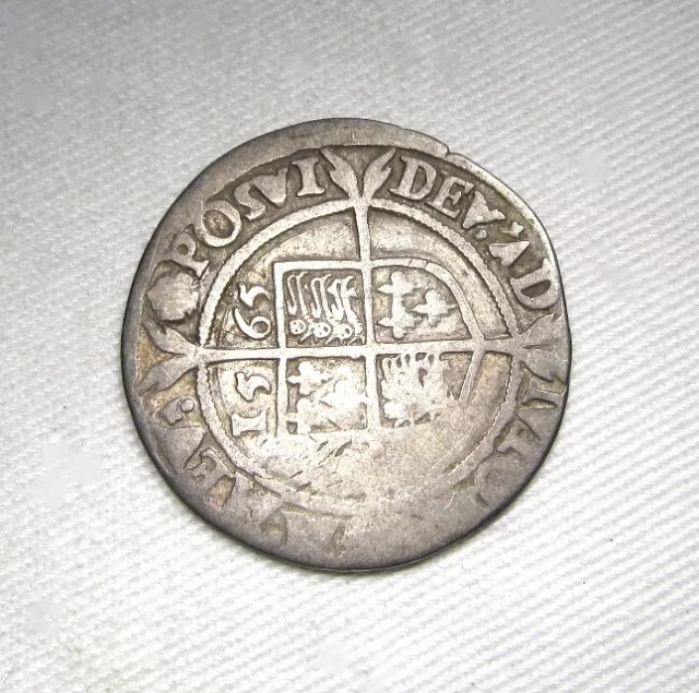 1565 England-Britain Elizabeth I "Silver Penny" AR Silver 6 Pence AG Coin AP611