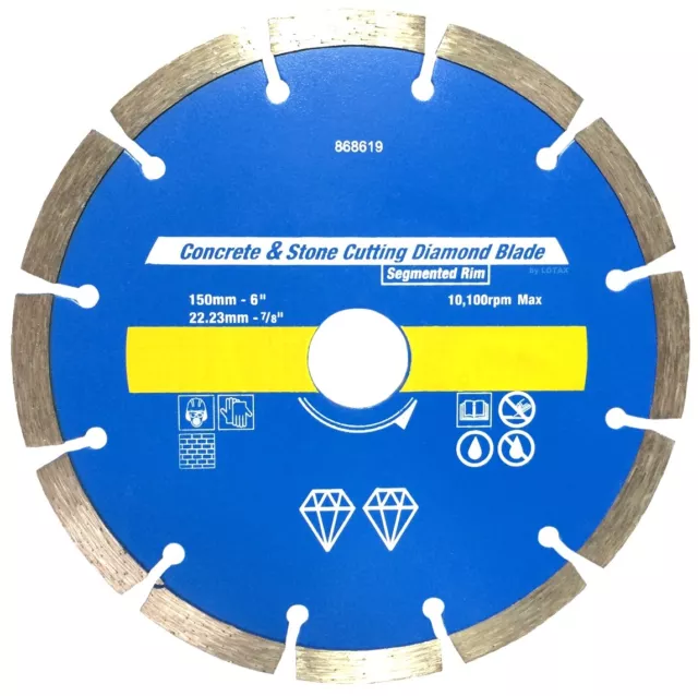 2x Diamant Trennscheibe 150 mm zB Mannesmann Diamantscheibe MauerFräse Nutfräse