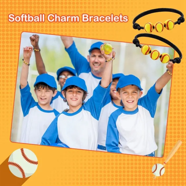 Paquet de 20 Bracelets de Softball Faveurs de FêTe Perles de Softball Brace8531 2