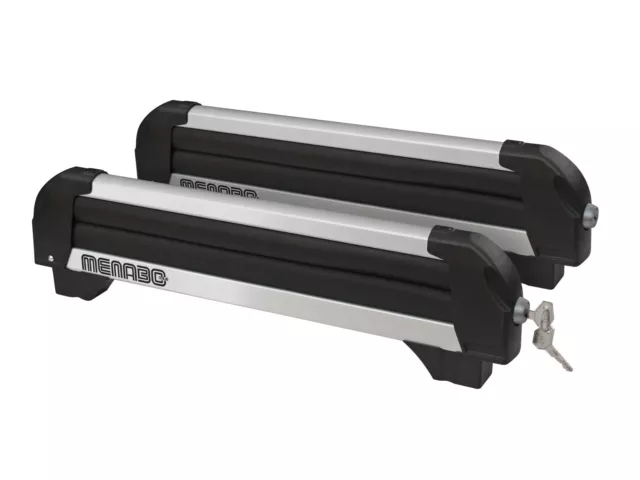 Iceberg Double Ski Rack, Menabo 36kg Maximum Payload , 8 Skis or 4 Boards