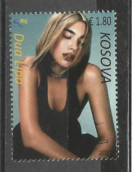 KOS 2022-10 DUA LIPA, KOSOVO, 1v, MNH